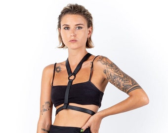 Classic 2.0 Schwarz Leder Harness