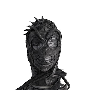Dust + Beau x Jungle Tribe Collab Custom Mask: Gothic Predator Zombie Eating Bondage Adult Full Face Gimp Mask