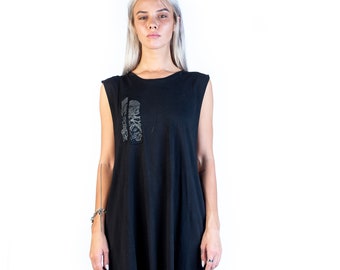 Alchemy Dark Charcoal Unisex Oversized Tank