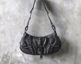 Tech21 Black Leather Purse I Shoulder Bag I Crossbody Bag I Designer Bag
