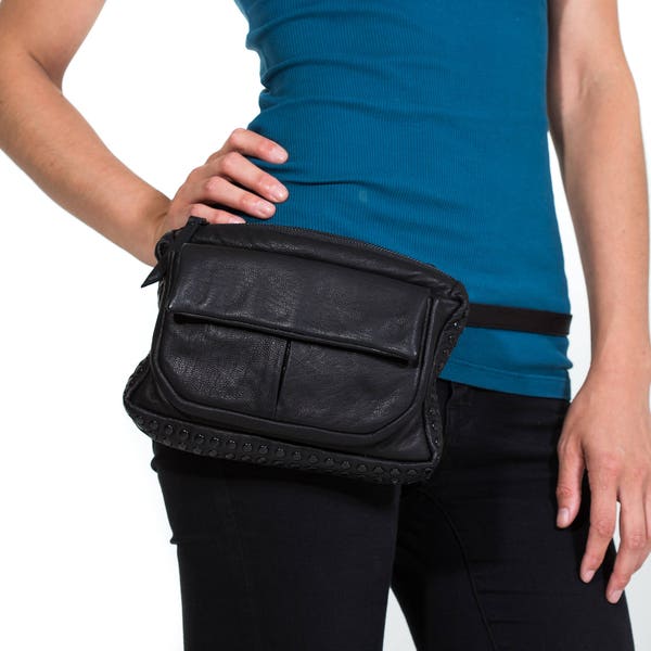 STARK OPULENT Convertible Fanny Pack Passport Holder Shoulder and Crossbody Bag