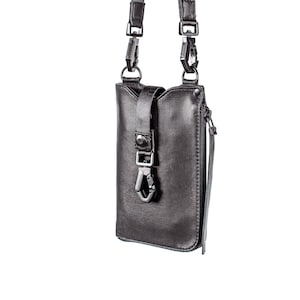 Essential 1.0 Techwear RFID Portafoglio per cellulare Borsa a tracolla I Custodia per telefono in pelle I Portapassaporto I Fondina per telefono I Portafoglio da viaggio