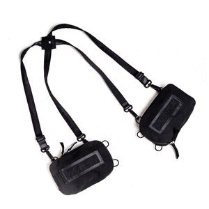 Future Resistance Black Canvas Tech Wear Convertible Holsters