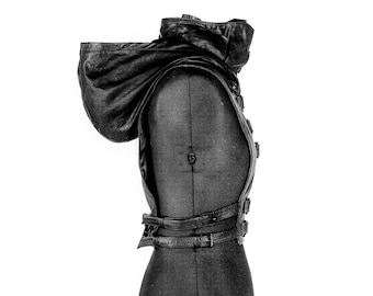 Black Shadow 2.0 Kapuze aus Leder