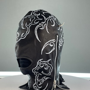 Julia x Jungle Tribe Collab Custom Leather Mask: Daggers of Bugs