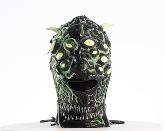 Joanna x Jungle Tribe Collab Custom Leather Mask: Deep Sea Dweller
