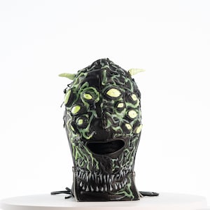 Joanna x Jungle Tribe Collab Custom Leather Mask: Deep Sea Dweller