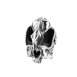 Großer Silber Schädel Ring, Säbel Schmuck, Silber Schmuck