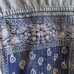 Indigo Boro Denim Jean Jacket With Boro Patch Quilt Stitching - Etsy