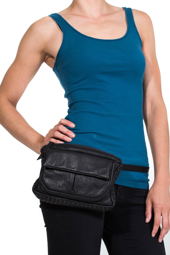 STARK OPULENT Convertible Fanny Pack Passport Holder Shoulder and Crossbody Bag