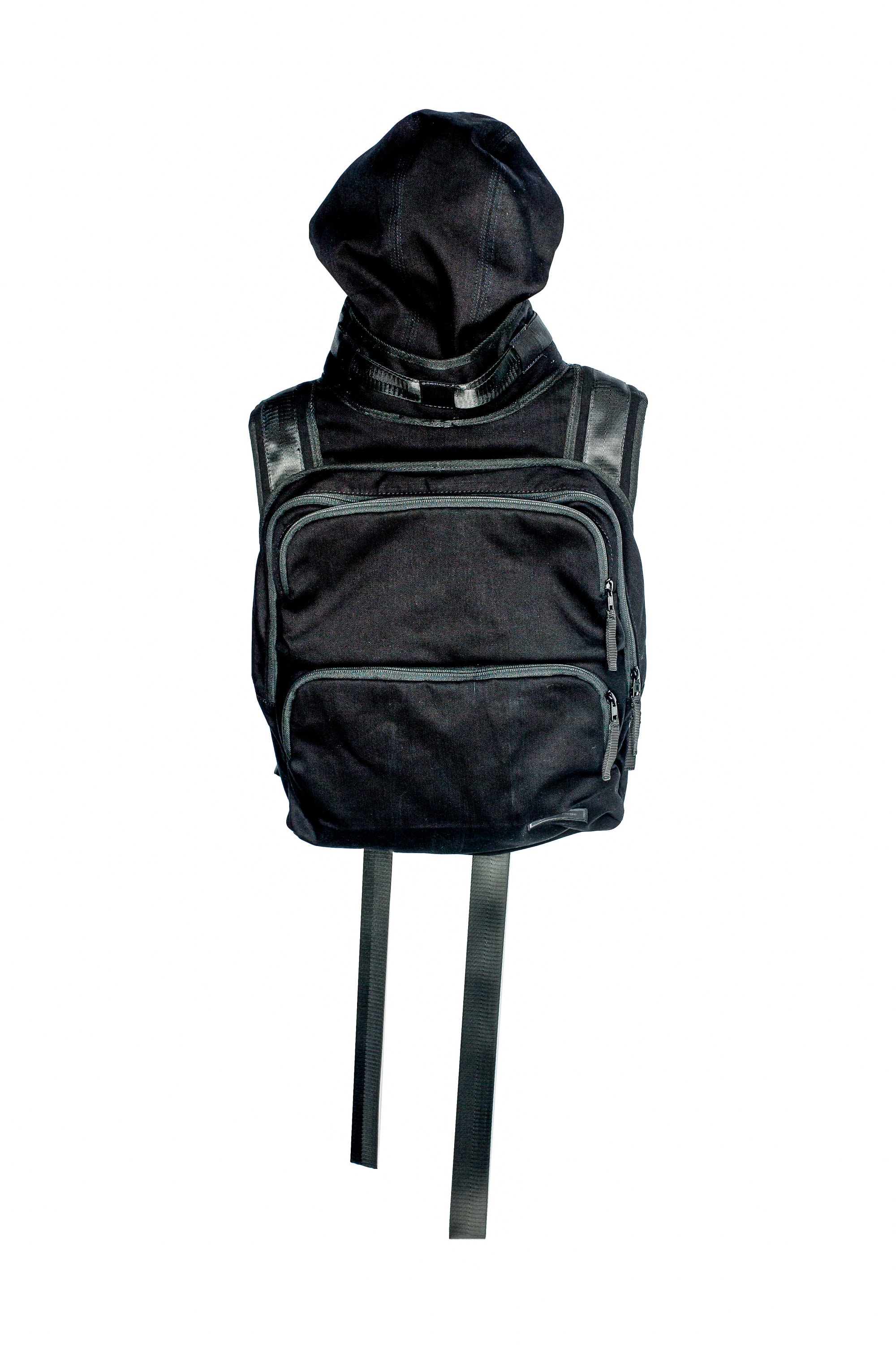 Blackout Backpack Tech Wear Essential With Removable Hood - Etsy Blackout Backpack Tech Wear Essential With Removable Hood - Etsy