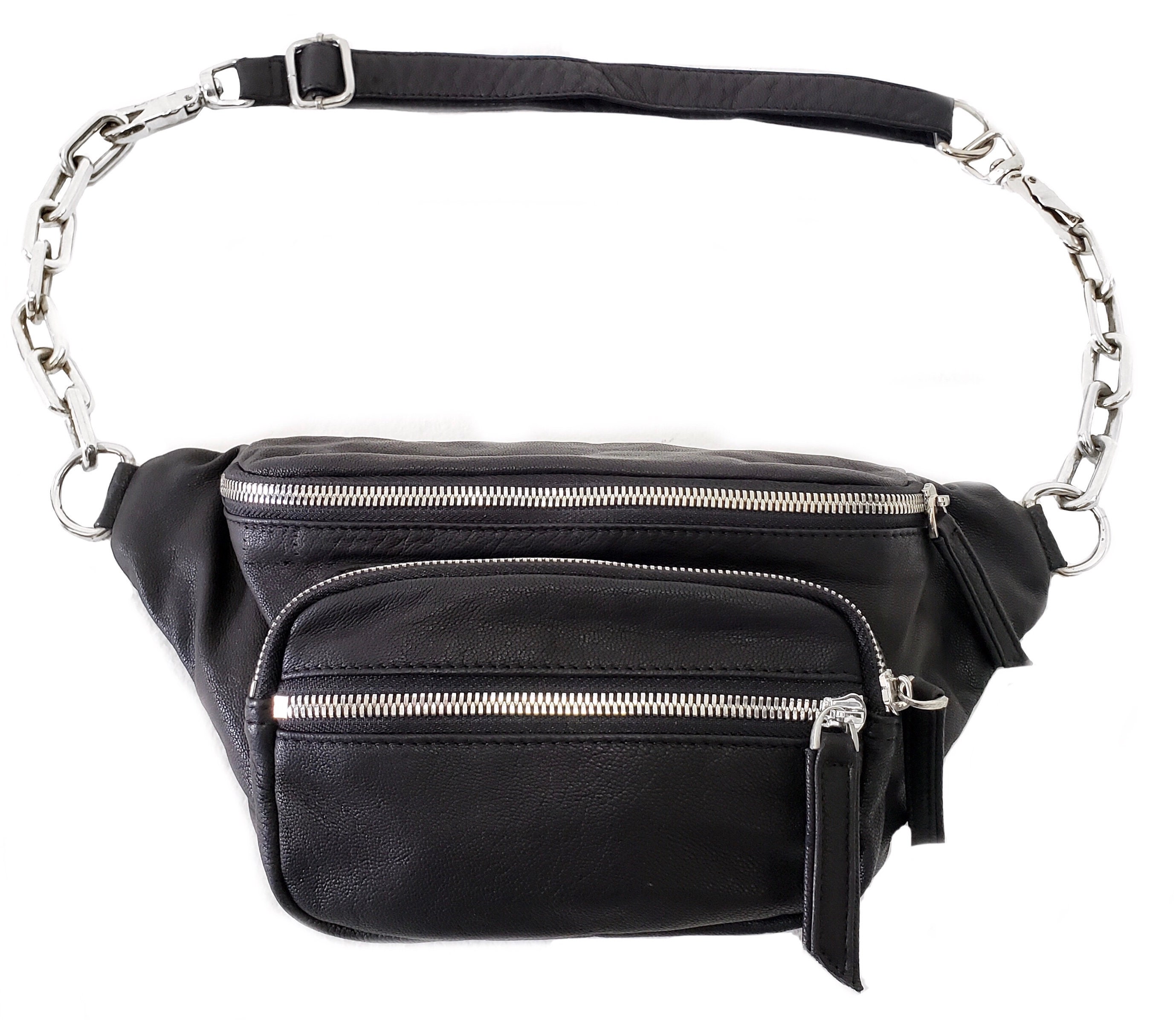 Gold Chain Reaction Fanny Pack Crossbody Sling Bag Black -  Canada