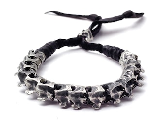 SPINAL RISE Adjustable Braided Leather Bracelet