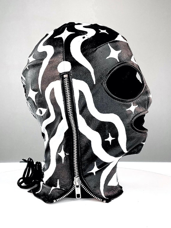 H.A.H x Jungle Tribe Collab Custom Leather Mask: Blow your mime