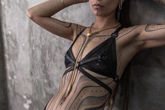 RACER SNAKE Lariat Bolo Chain Necklace Unisex for Men and Women