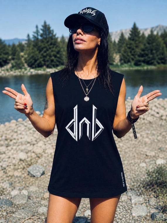 D&B Drum and Bass Sleeveless Shirt | Gender Neutral Tank Top | Festival Rave Clothing