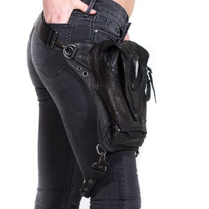 PREDATOR PREY Post Apocalyptic Leather Holster Shoulder and Hip Bag