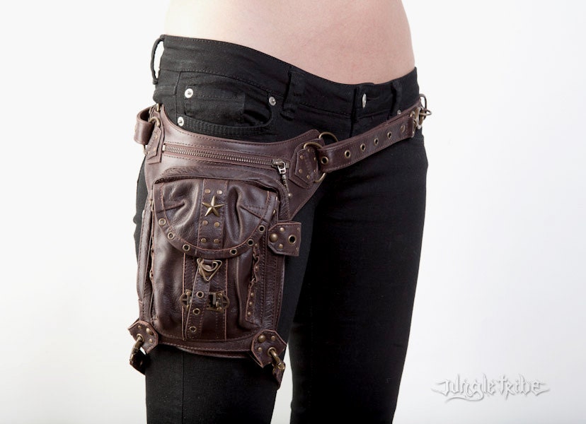 BLASTER 4.0 Brown Leather Convertible Shoulder Bag Waist - Etsy 日本