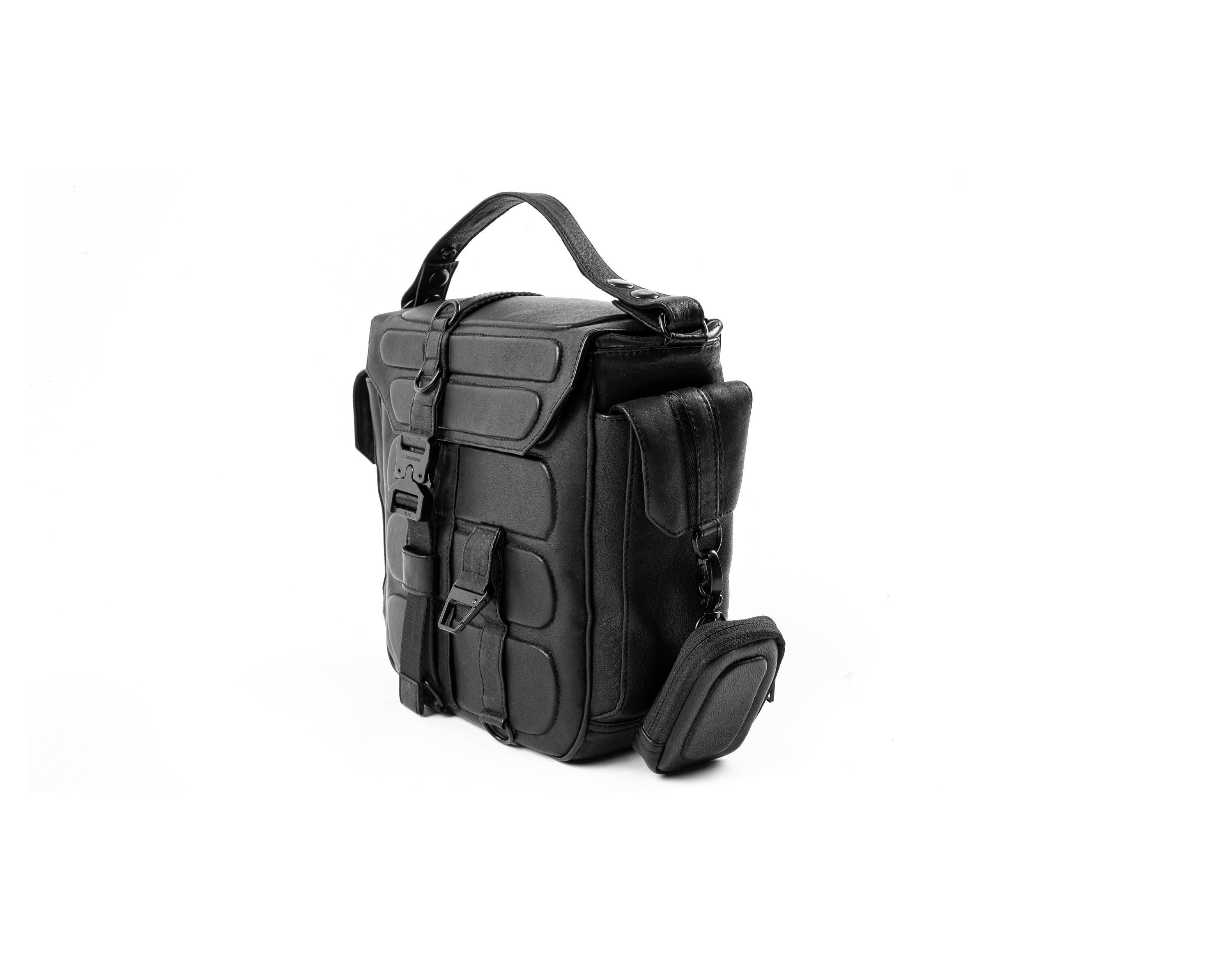 Tech8 Black Leather Backpack and Bag I Crossbody Bag I Tech8 Black Leather Backpack and Bag I Crossbody Bag I