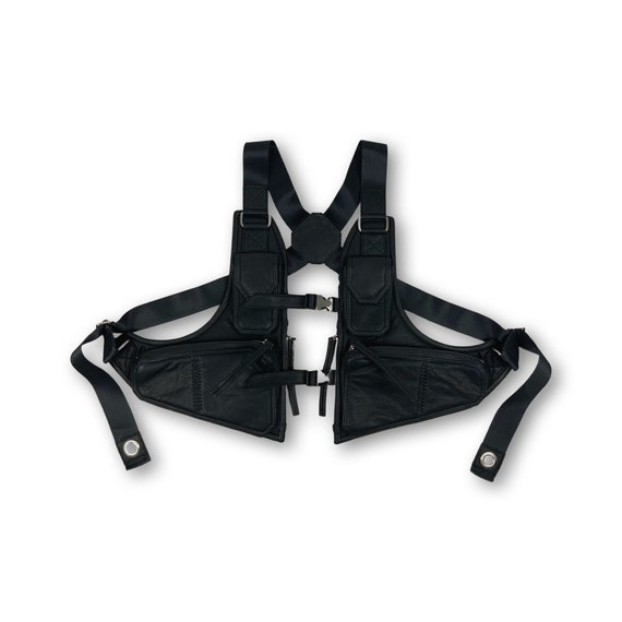 ストリートタクティカルテックウェアレザーホルスターベスト - Etsy 日本