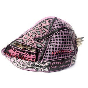 Spread Love Not Germs Pink Cyberpunk Protective Mask