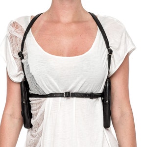 INVERSION Adjustable Leather Harness with Removable Wallet Pockets image 4