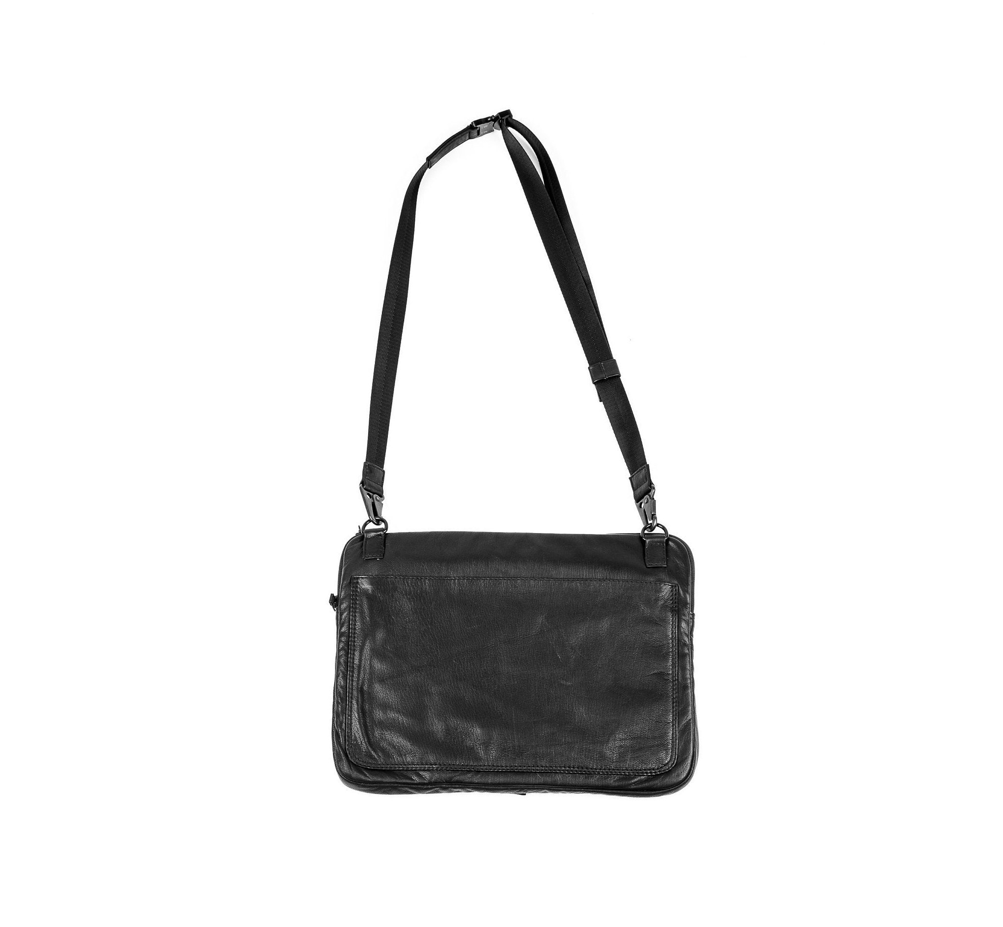 Black Leather Edge Laptop Bag Sleeve and Bag