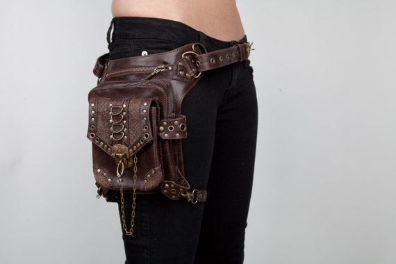 BLASTER 3.0 Brown Leather Holster Shoulder and Hip Bag Fanny Pack