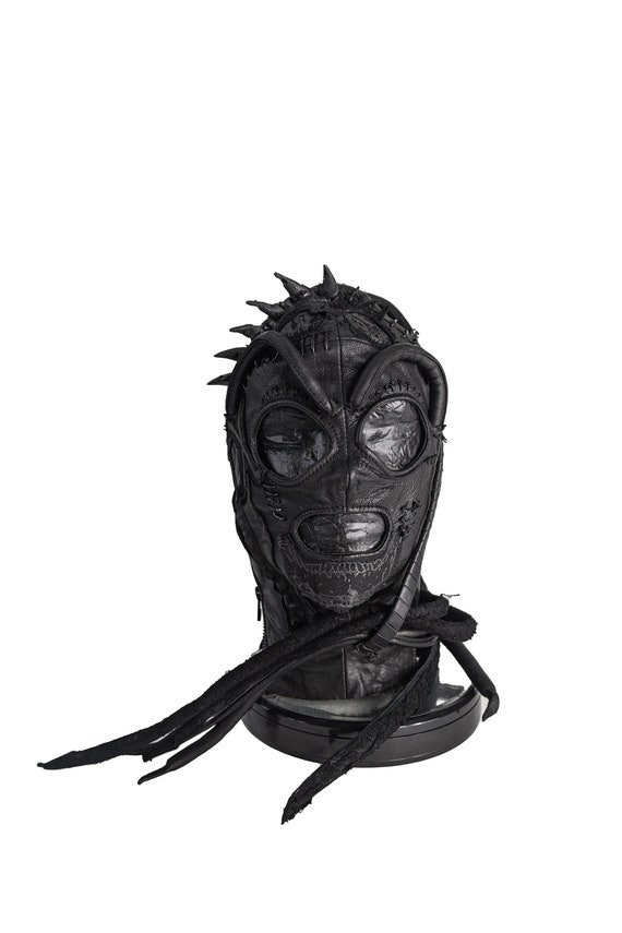 Dust + Beau x Jungle Tribe Collab Custom Mask: Gothic Predator Zombie Eating Bondage Adult Full Face Gimp Mask