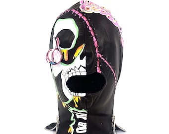 VERY CRUEL LOCKABLE BONDAGE HOOD / GIMP MASK - Foto 10