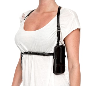 INVERSION Adjustable Leather Harness with Removable Wallet Pockets image 2