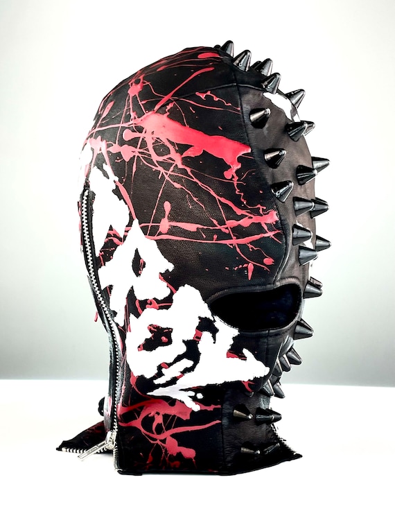 Josh Schneider x Jungle Tribe Collab Custom Leather Mask: No Future