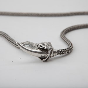 OUROBOROS Schlangenkette Lariat Unisex Bolo Halskette Aus Silber, Messing oder 14K Gold 925 Silver