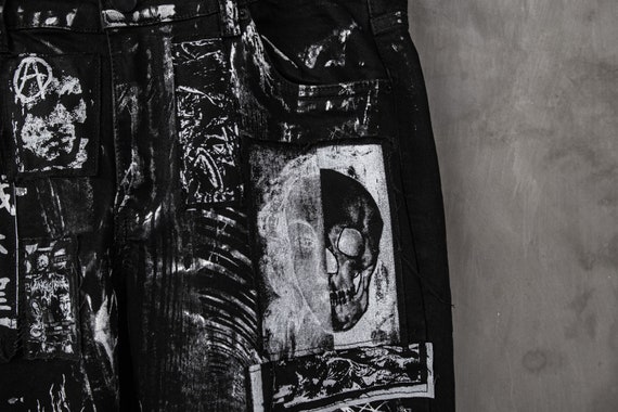 Art City 8 Black and White Punk Jeans I Limited Edition I 1