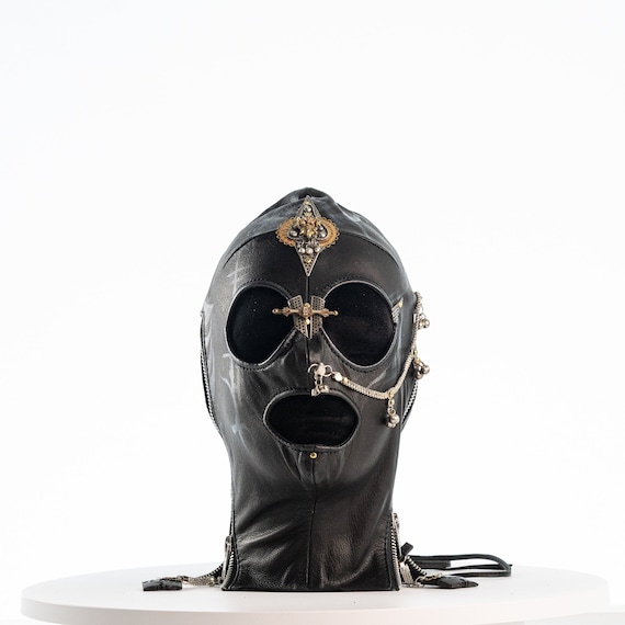 Baelliens x Jungle Tribe Collab Custom Leather Mask: The Temple Trap Mask