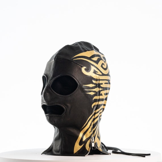 Noah Nova x Jungle Tribe Collab Custom Leather Mask: Novä