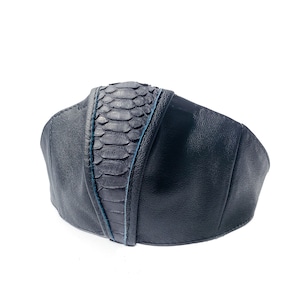 BLUE ROCK DEFENSE Face Mask in Black Leather