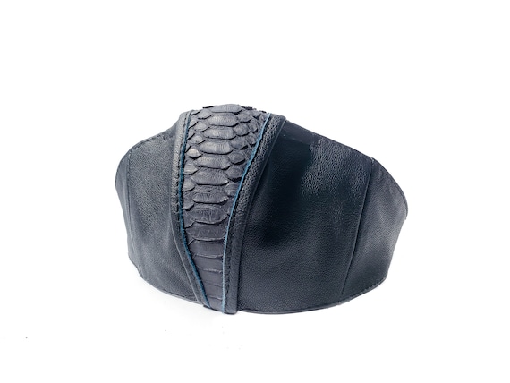 BLUE ROCK DEFENSE Face Mask in Black Leather