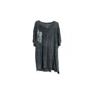 Alchemy Washed Out Charcoal Unisex Oversized Tee