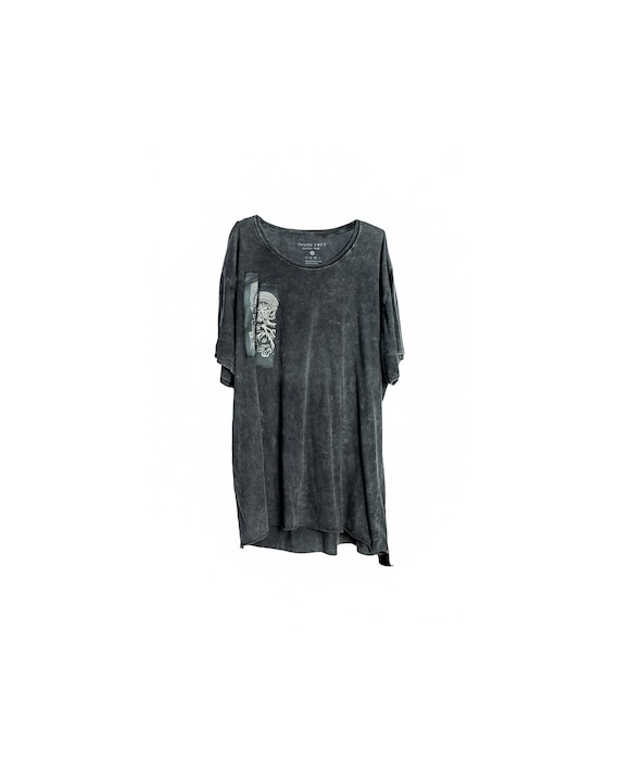 Alchemy Washed Out Charcoal Unisex Oversized Tee