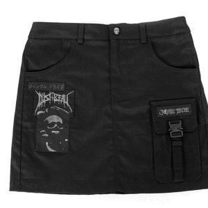 Dark Uprising Techwear Punk Mini Skirt