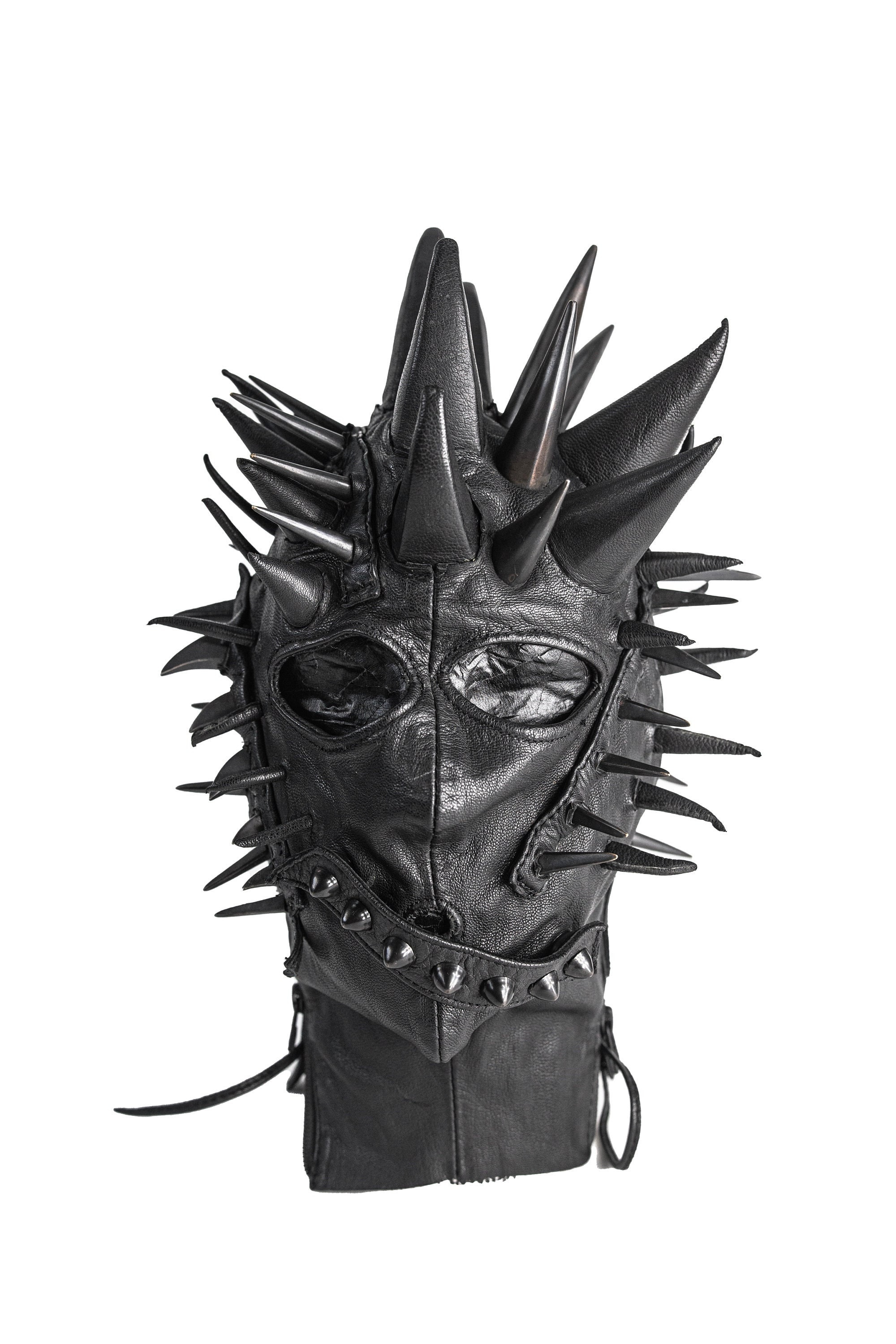 Dust Beau x Jungle Tribe Collab Custom Leather Mask: Spike Dust Beau x Jungle Tribe Collab Custom Leather Mask: Spike