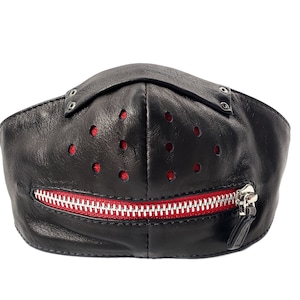 Red Zipper Mouth Face Protection Adjustable Adult Mask With Filter