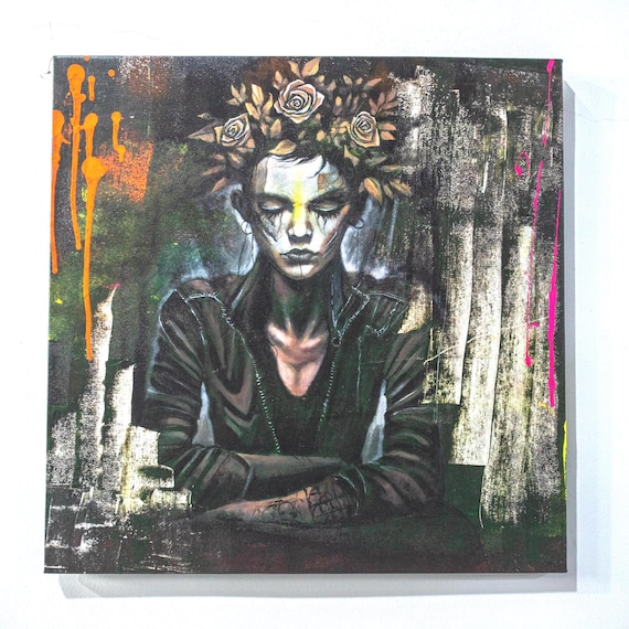 Crown of Silence Painting on Canvas