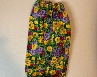 Plastic Grocery Bag Holder- Colorful Flowers - Very Pretty