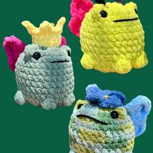 Wings & Warts | Magical Fairy Frog Crochet Pattern Pack | 3 Frog Amigurumi PDF Patterns