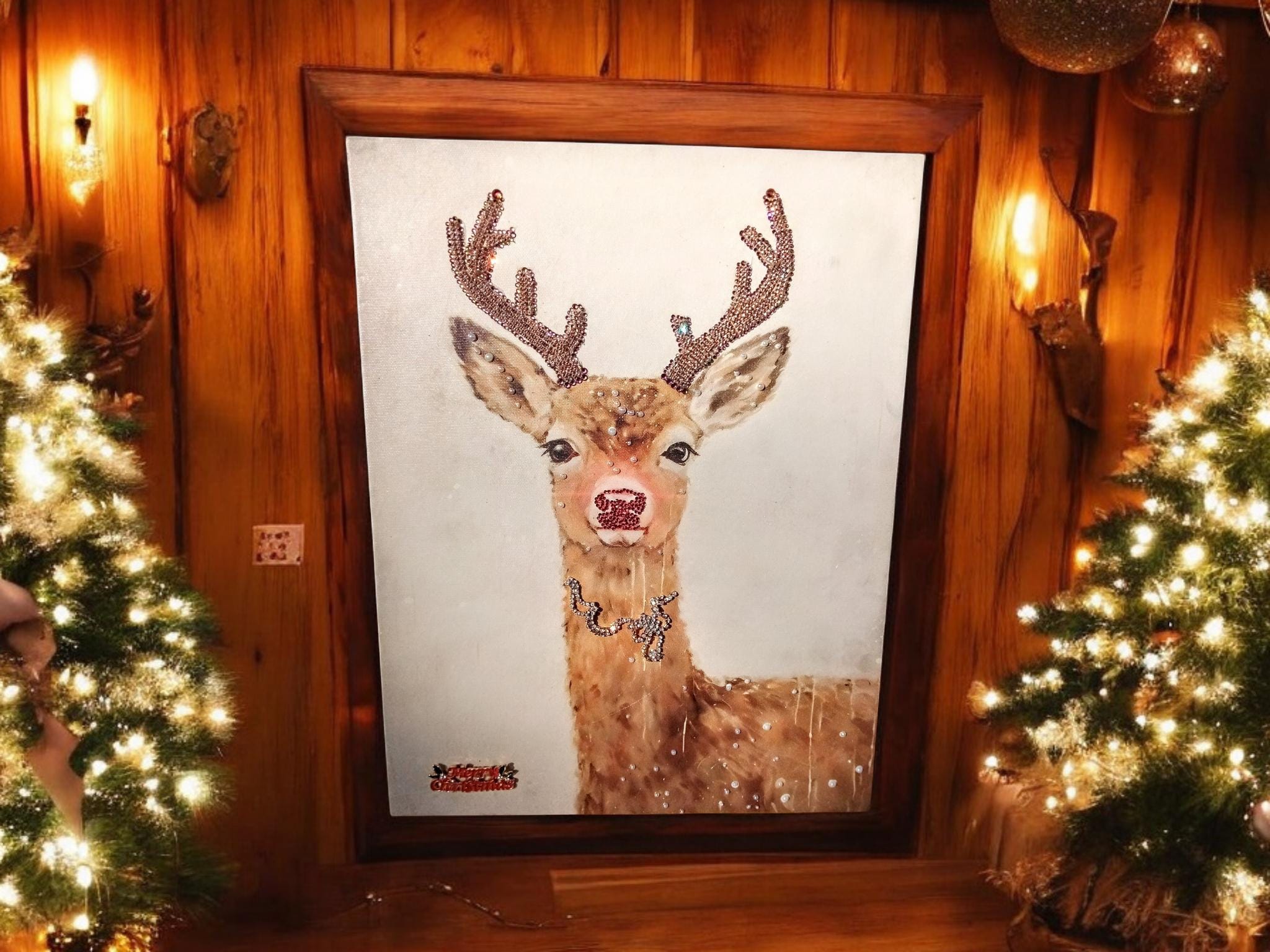 １点限り！未使用　トナカイパンチ＆スタンプ　クリスマス　スタンピンアップ the ルドルフ Rudolph 赤鼻のトナカイ Enesco Red-Nosed Jim Shore