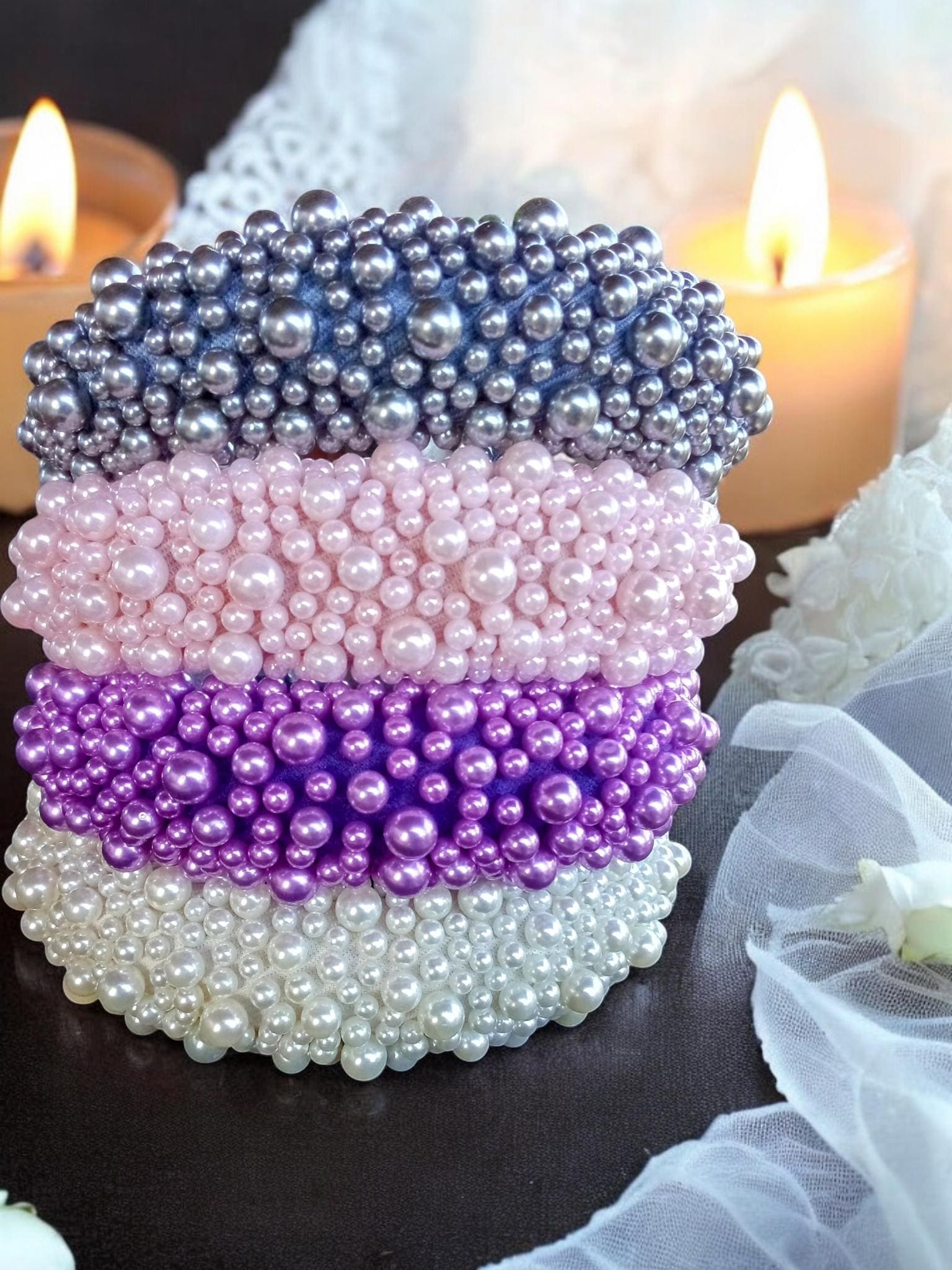 Padded Headband Pearl - Etsy display picture 3