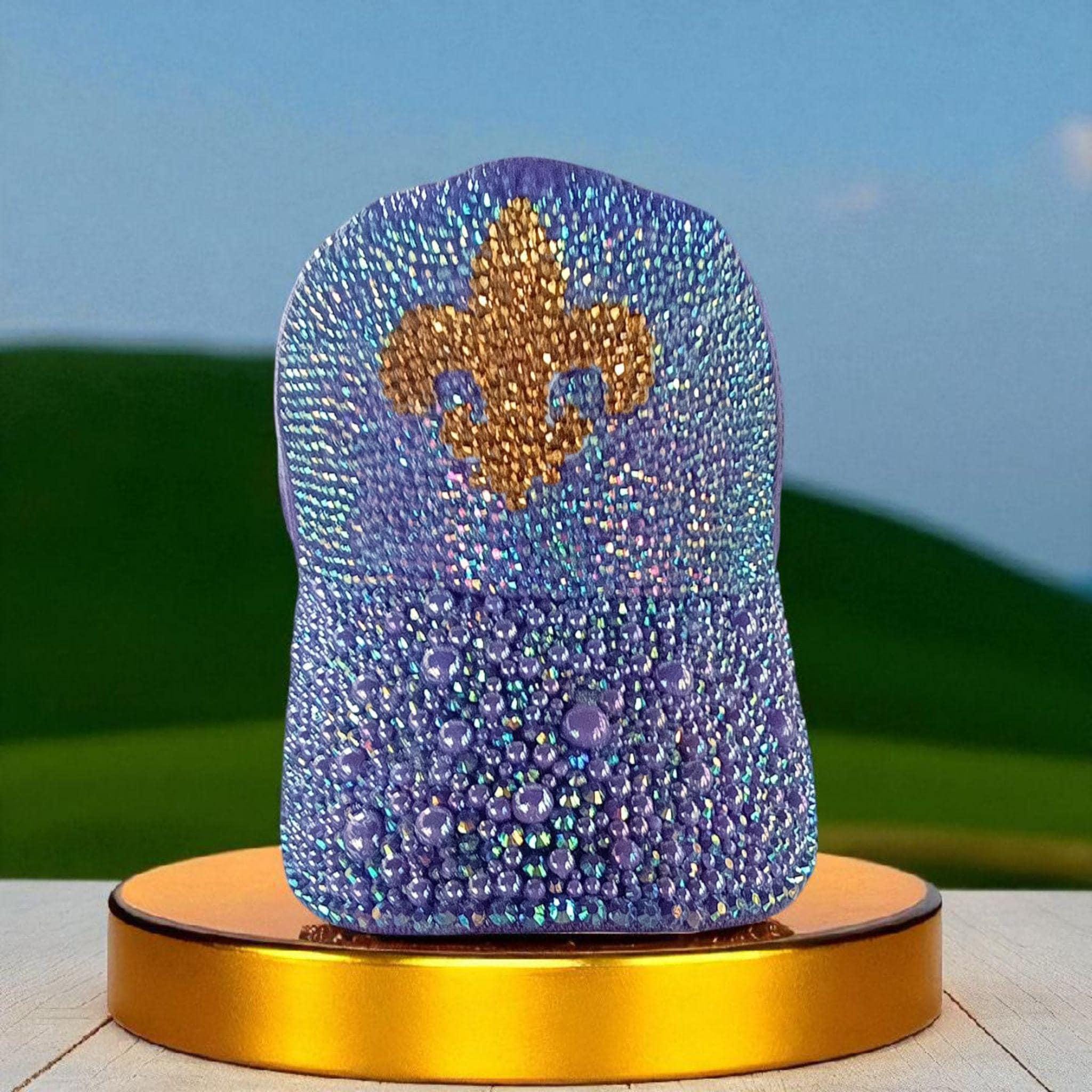 ???TREASURE JEWELS: LAVENDER BLING Rhinestone Studded Hat SUPERSTAR Rhinestone Cowboy Hat Various Colors Blue Purple  main image 4