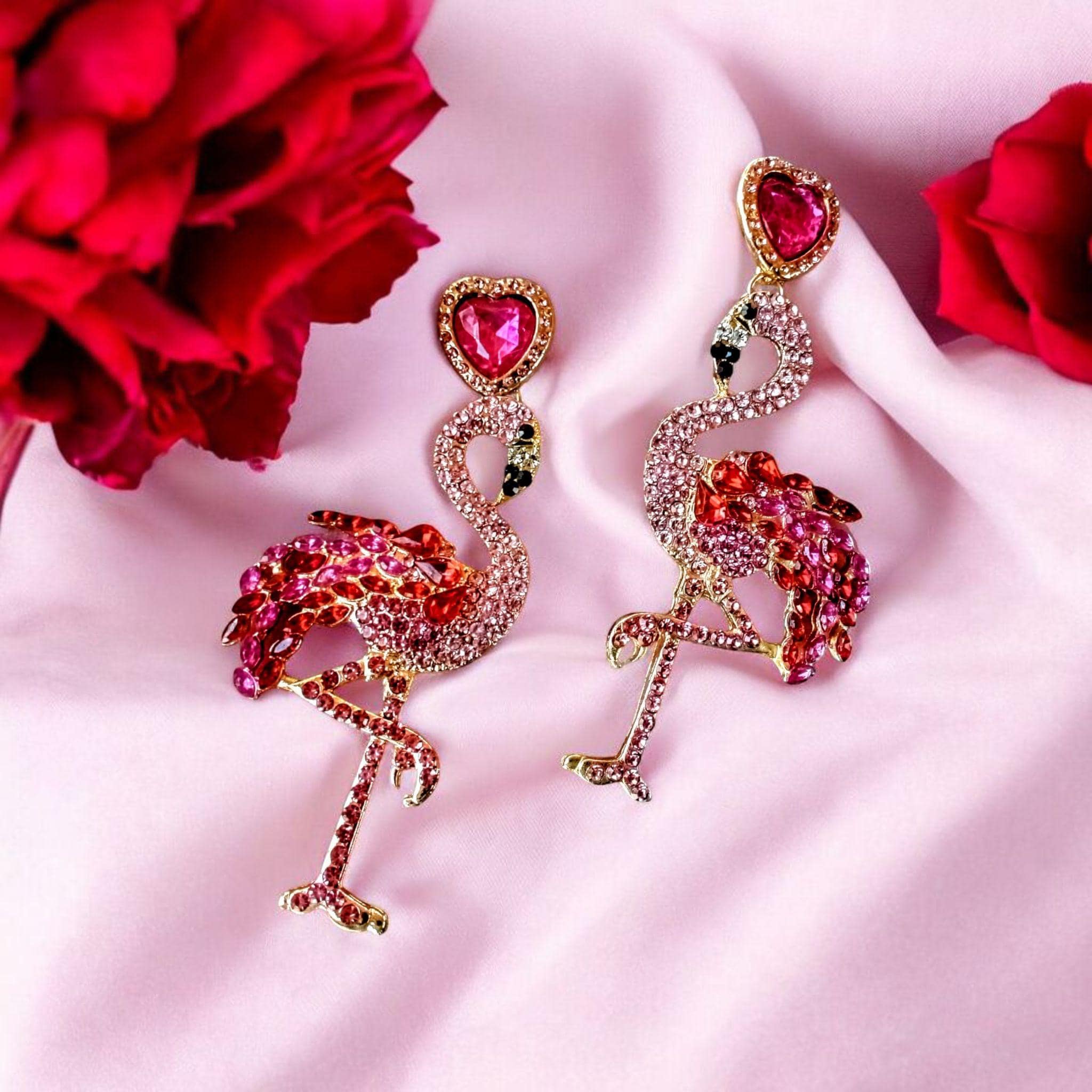 Enfants Filles 925 Argent Sterling Flamant Boucles D'Oreilles